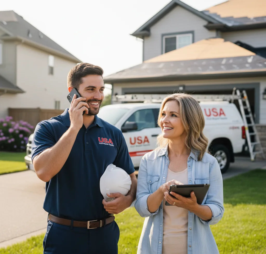 USA Roof Repair Experts customer support in Shelby